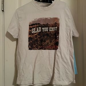 brandy melville “glad you exist” baby tee